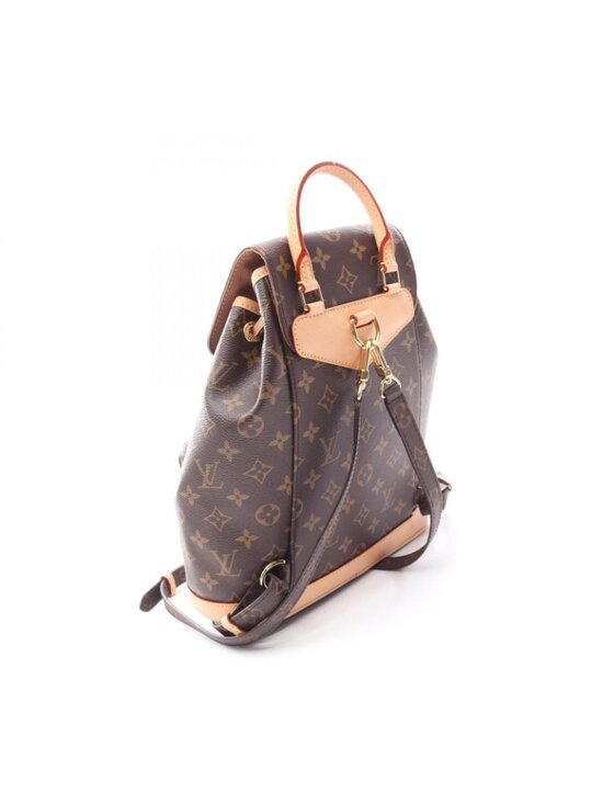 Louis Vuitton Backpack Montsouris PM Monogram Canvas Leather main image 5